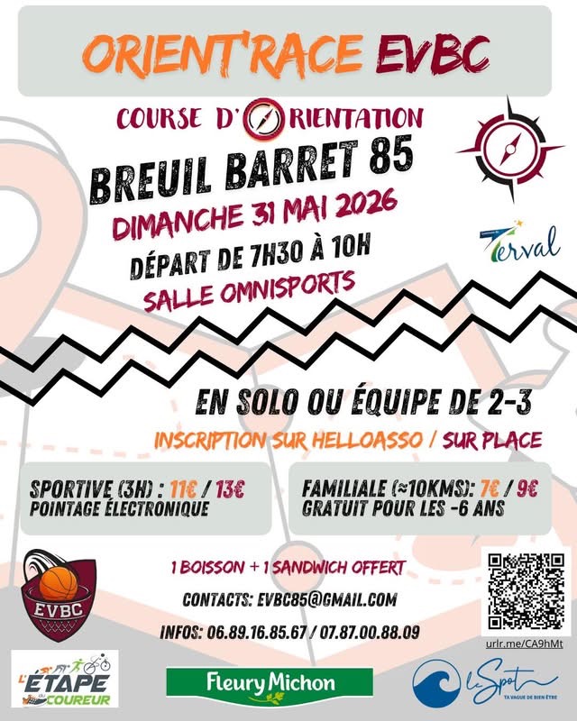 🧭 COURSE D’ORIENTATION – ORIENT’RACE EVBC 🌿🏃